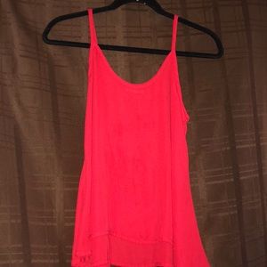 Red Spaghetti Strapped Top